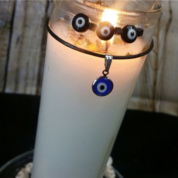 - Protection evil eye 7 day candle & necklac… - Picture 3 of 10